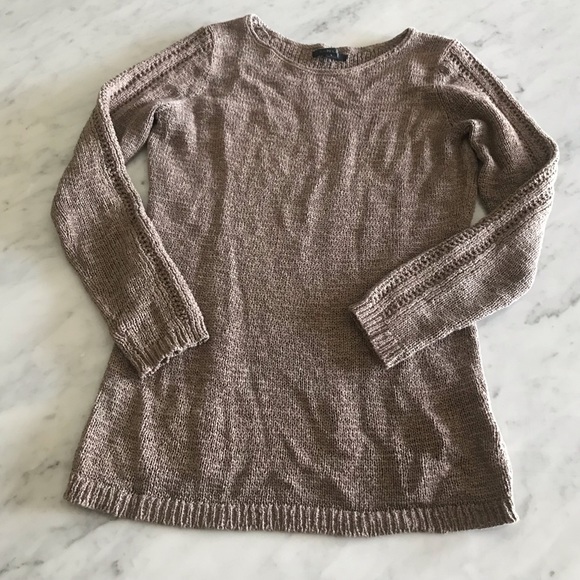 Rachel Zoe Sweaters - Rachel Zoe open weave tan sweater size S